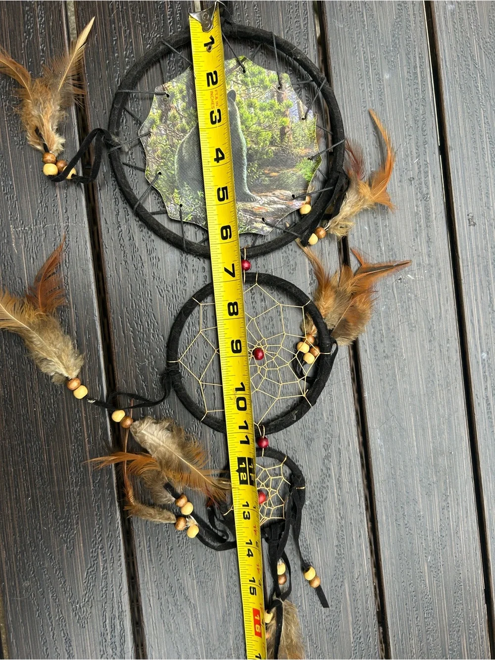 Black Bear Dreamcatcher Wall Hanging - Black